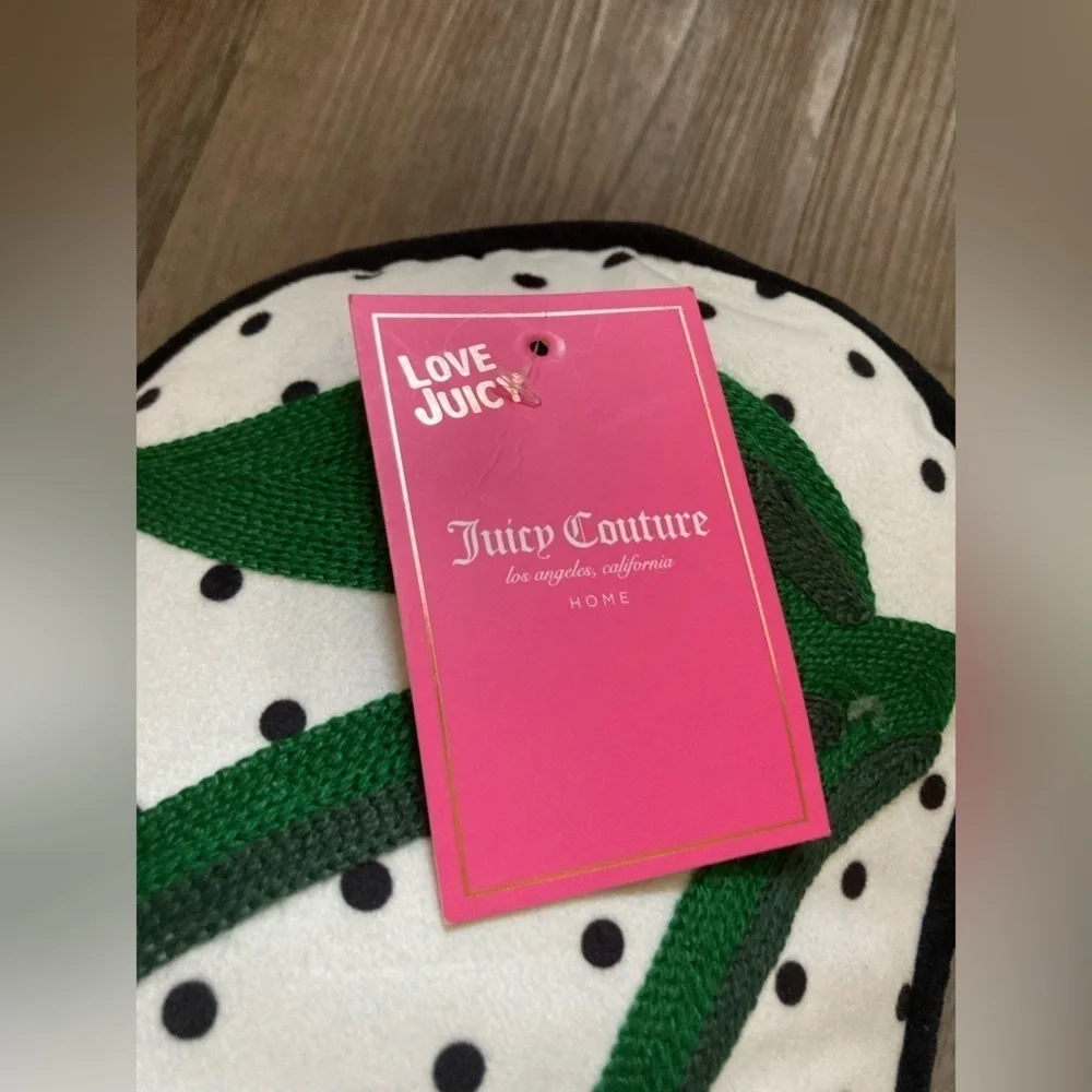 NEW! 🍒 Juicy Couture Cherry Polka Dot Pillow by Juicy Couture Home